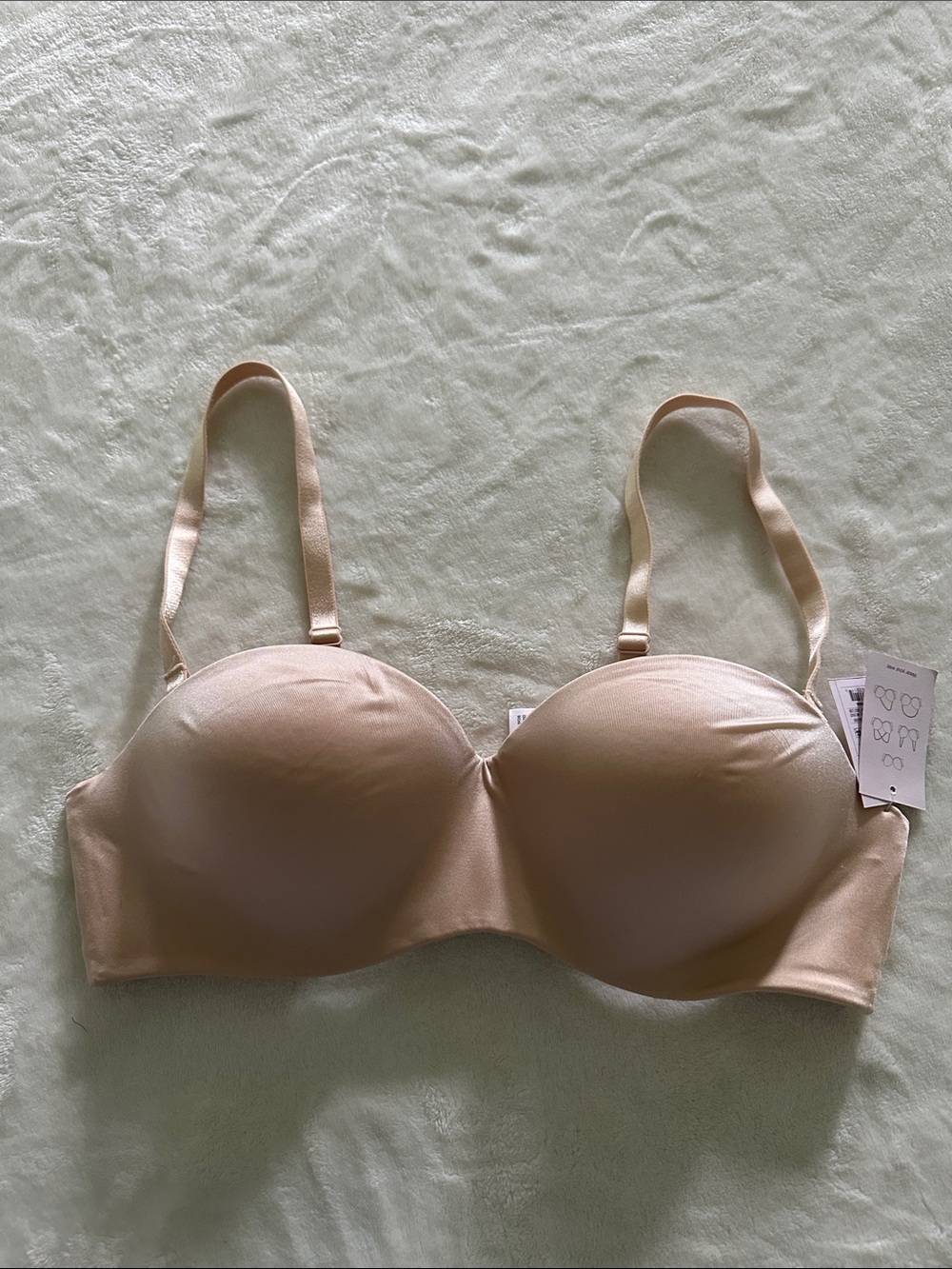 Auden Nude Convertible Strap Bra NWT